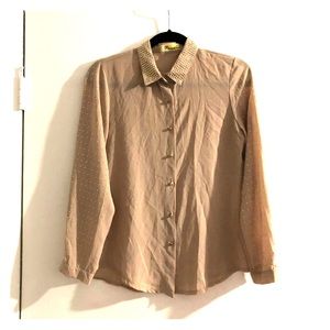 Rockstud gold tan Blouse top Women’s HP dress